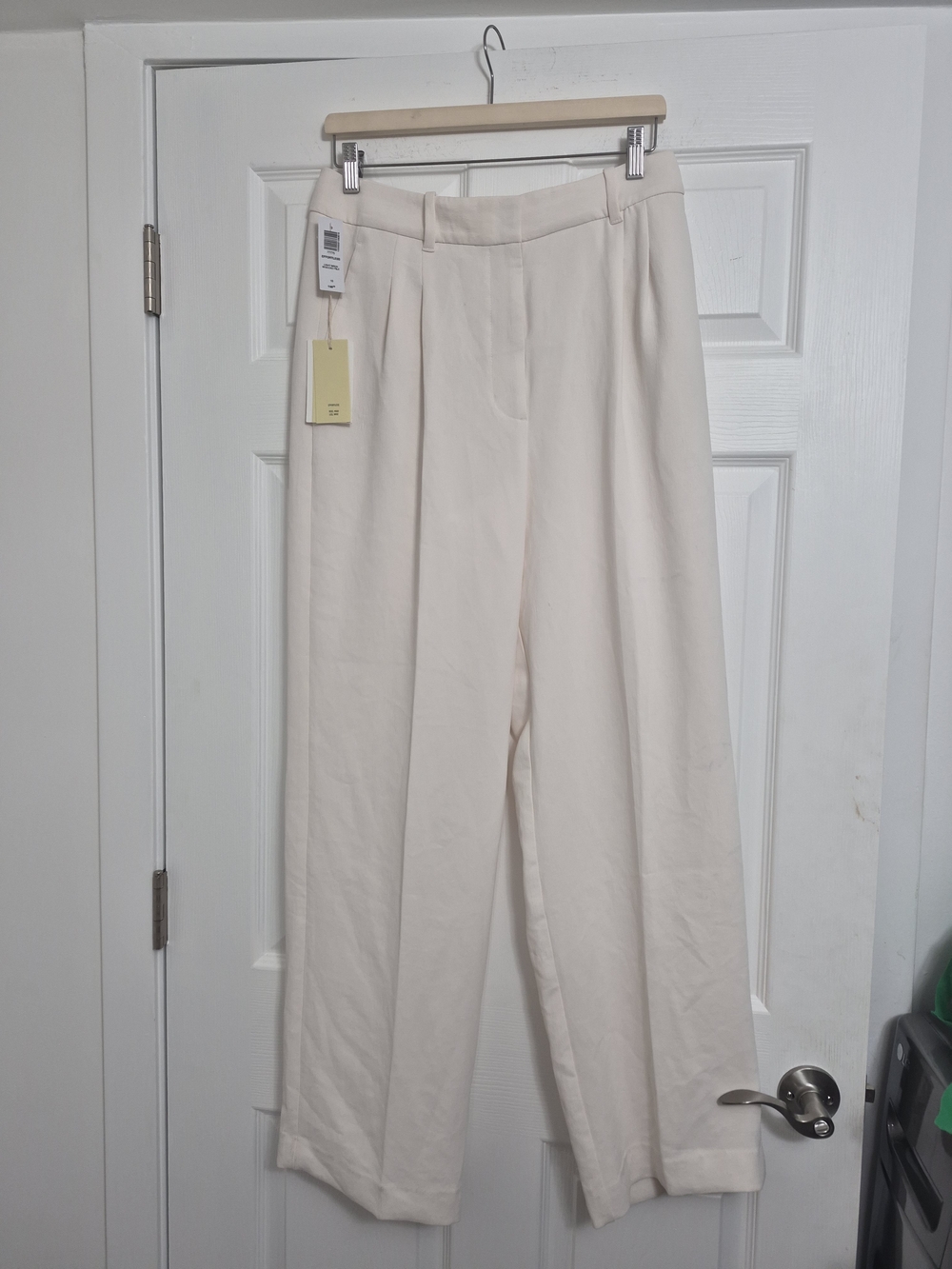 Wilfred Wide-Leg Cream Trousers - Picture 2 of 13